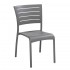 AL-5000S Aluminum Outdoor Commercial Restaurant Hospitality Modern Stackable In Stock Side Chair